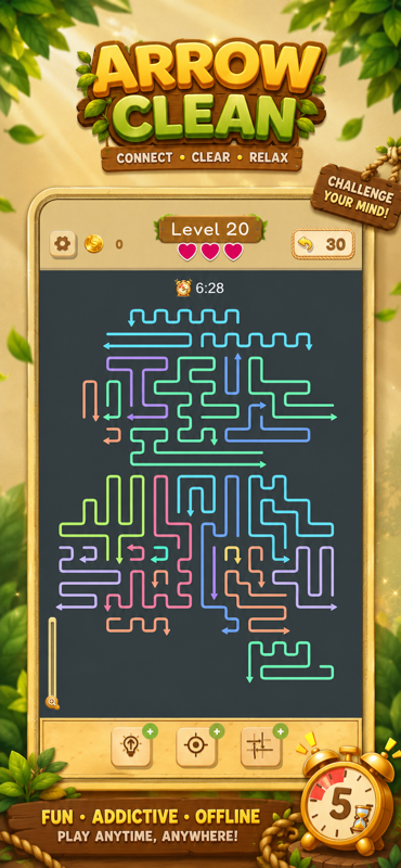 Arrow Clean gameplay board